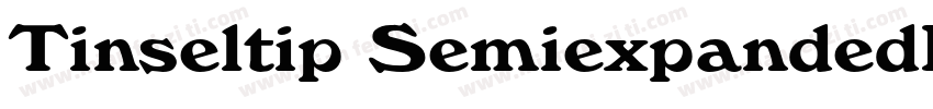 Tinseltip SemiexpandedRegular字体转换